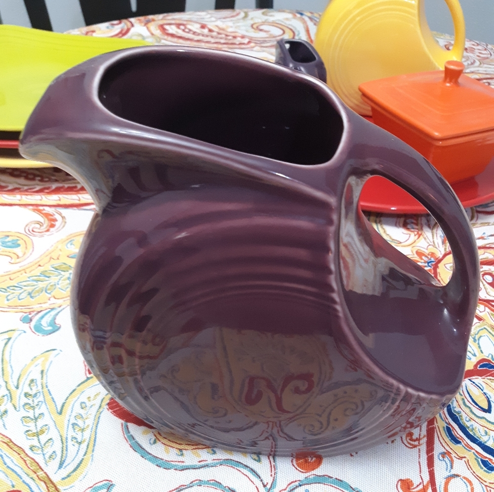 Fiestaware disk pitcher